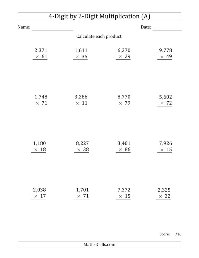 4 Digit2 Digit Multiplication Worksheets In Multiplication Worksheets Education.com 4 Digit2 Digit Multiplication Worksheets In Multiplication Worksheets Education.com