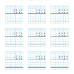 4-Digit3-Digit Multiplication With Grid Support (A) intended for Multiplication Worksheets 4 Digits