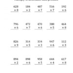4 Maths Sheets For Year 4 4Th Grade Multiplication Throughout Multiplication Worksheets Large Numbers