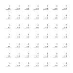 4 Times Table Worksheets Printable | Multiplication Facts for Multiplication Worksheets 4 Times Tables