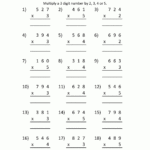 4Th Grade Multiplication Worksheets   Best Coloring Pages For Multiplication Worksheets 3 Digit By 1 Digit