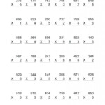 4Th Grade Multiplication Worksheets | Multiplication regarding Printable Multiplication Worksheets 4Th Grade
