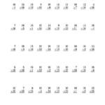 50 Vertical Adding Sixteens Questions (A) Math Worksheet With Printable Multiplication Test 50 Questions