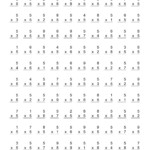 5Th Grade Math Timed Test Worksheets | Printable Worksheets Throughout Printable Multiplication Facts Worksheets