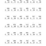 5Th Grade Multiplication Worksheets For Printable. 5Th Grade inside Printable Multiplication Rhymes