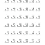 5Th Grade Multiplication Worksheets For Printable with regard to Multiplication Worksheets Double Digit