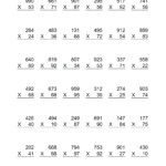 5Th Grade Multiplication Worksheets For Printable with regard to Multiplication Worksheets Double Digit