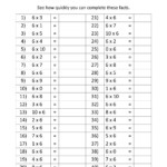 6 Times Table Worksheets Printable | Times Tables Worksheets Inside Printable Multiplication Table 6