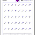 676 Division Worksheets For You To Print Right Now inside Printable 1 Minute Multiplication Drills