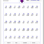 676 Division Worksheets For You To Print Right Now throughout Printable Multiplication And Division Worksheets Grade 4