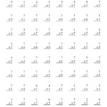 7 Times Table Worksheets | Printable Shelter for Printable Multiplication Worksheets 7S