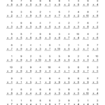 7 Times Tables Drills Worksheet | Printable Worksheets And In Multiplication Worksheets 4 And 6