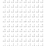 7 Times Tables Drills Worksheet | Printable Worksheets And with Multiplication Worksheets 7S And 8S