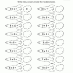 8 Times Table for Multiplication Worksheets 8 Times Tables