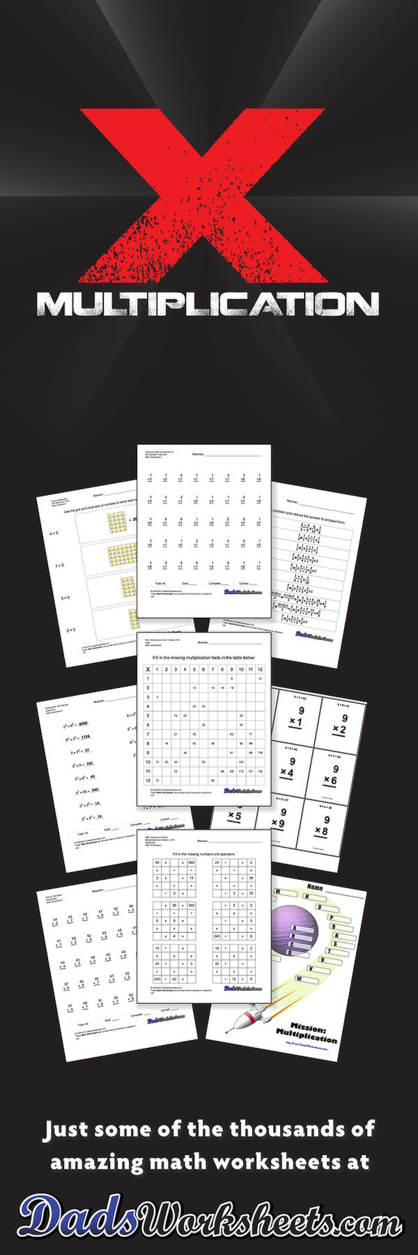 844 Free Multiplication Worksheets For Third, Fourth And for Printable Multiplication Practice Test