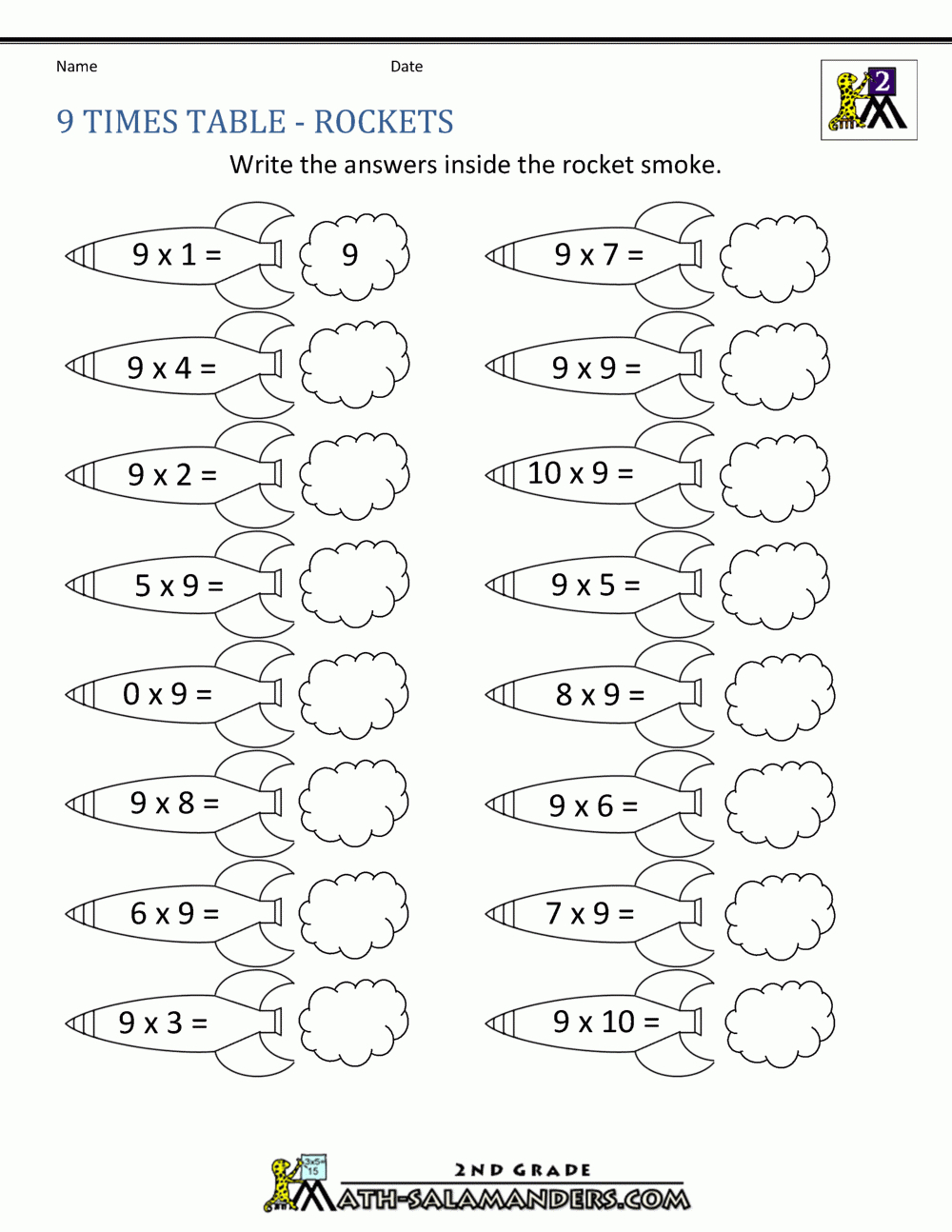 9 Times Table with regard to Multiplication Worksheets 9 Times Tables 9 Times Table with regard to Multiplication Worksheets 9 Times Tables
