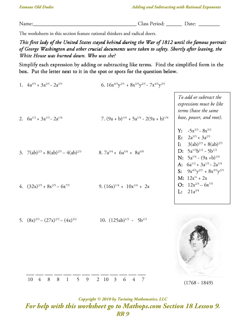 Adding Subtracting Radicals Worksheet &amp;amp; Adding And with regard to Multiplication Worksheets Doc