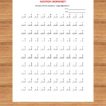 Addition 5 Minute Drill V (10 Math Worksheets With Answers with regard to Multiplication Worksheets 5 Minute Drills