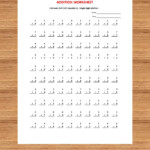Addition 5 Minute Drill V (10 Math Worksheets With Answers Within Printable Multiplication Worksheets Pdf