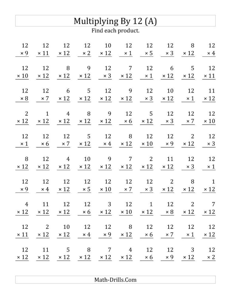 Amazing Printable Worksheets | Best Worksheets Collection regarding Multiplication Worksheets 5 Minute Drills