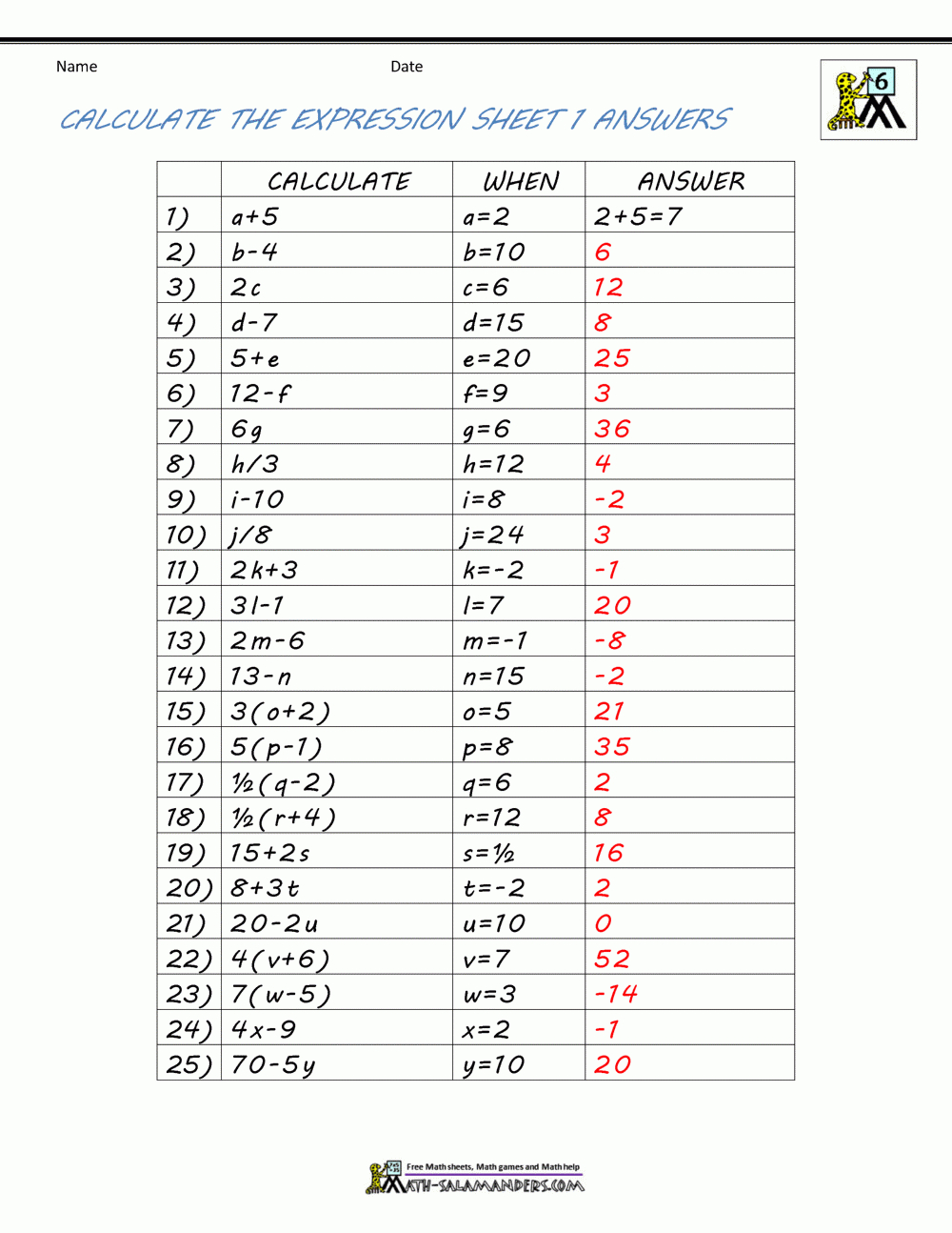 Grade 6 Math Worksheets Multiplication Math Aid