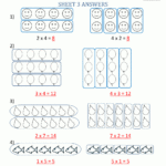 Beginning Multiplication Worksheets inside Worksheets Multiplication Using Arrays