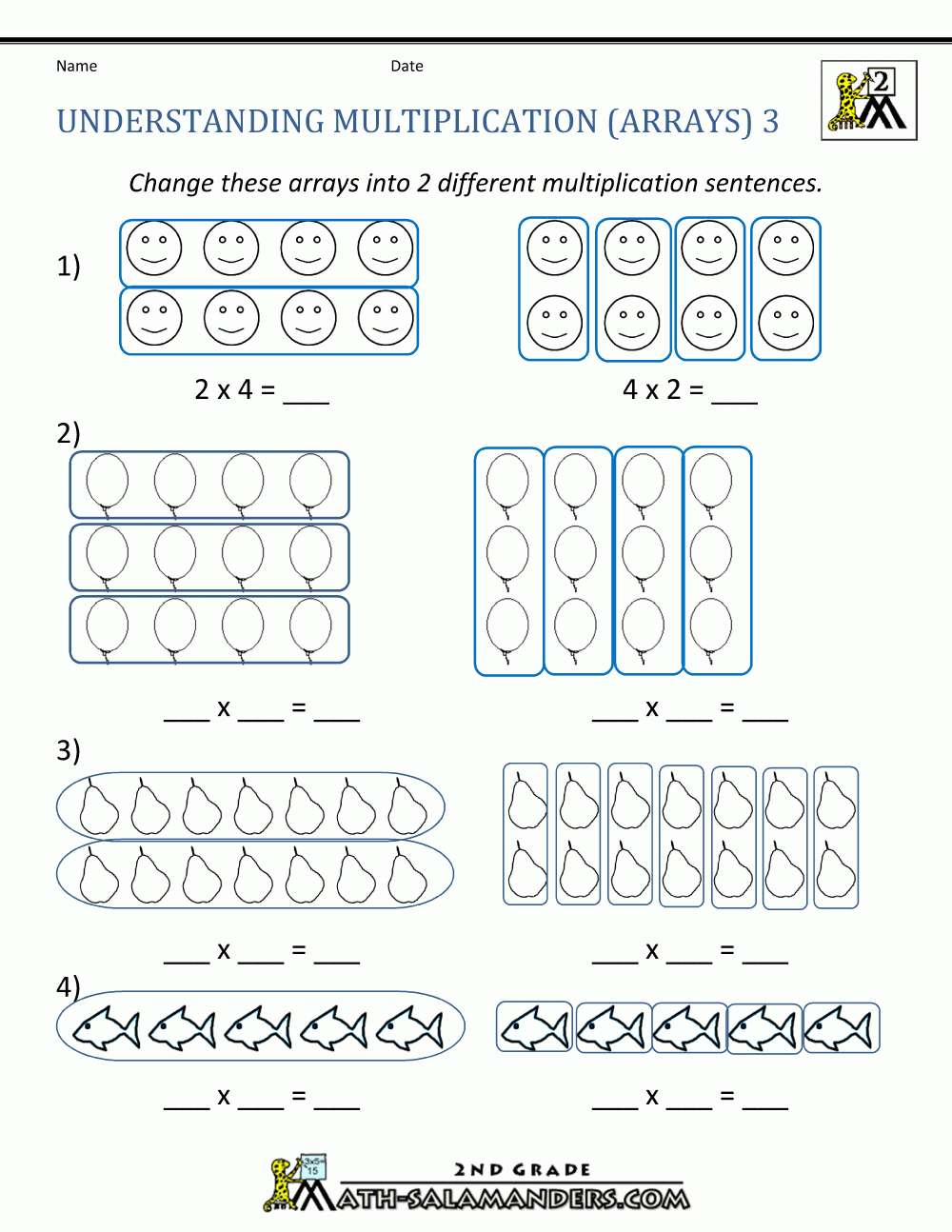 Beginning Multiplication Worksheets with Multiplication Worksheets Elementary