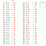 Best Photos Of Multiplication Table Kids Math | Homkids with regard to Printable 50 Multiplication Facts Test