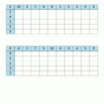 Blank Multiplication Chart Up To 10X10 within Printable Multiplication Grid Blank