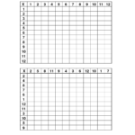 Blank Multiplication Times Tables Worksheet | Printable in Printable Multiplication Grid Blank