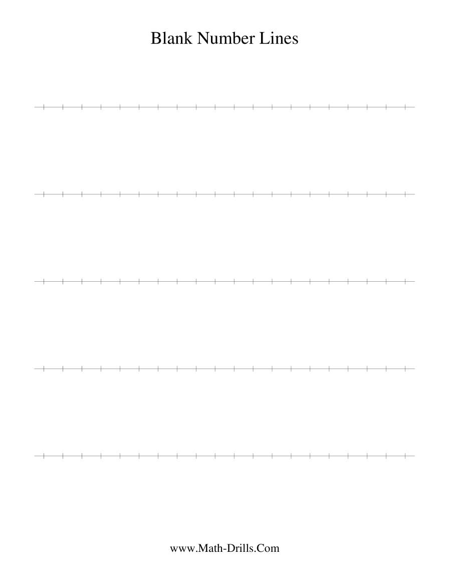 Blank Number Line regarding Multiplication Worksheets Number Line