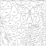 Coloring Page ~ Fabulous Colornumber Math Worksheets Within Printable Multiplication Colouring Hidden Pictures