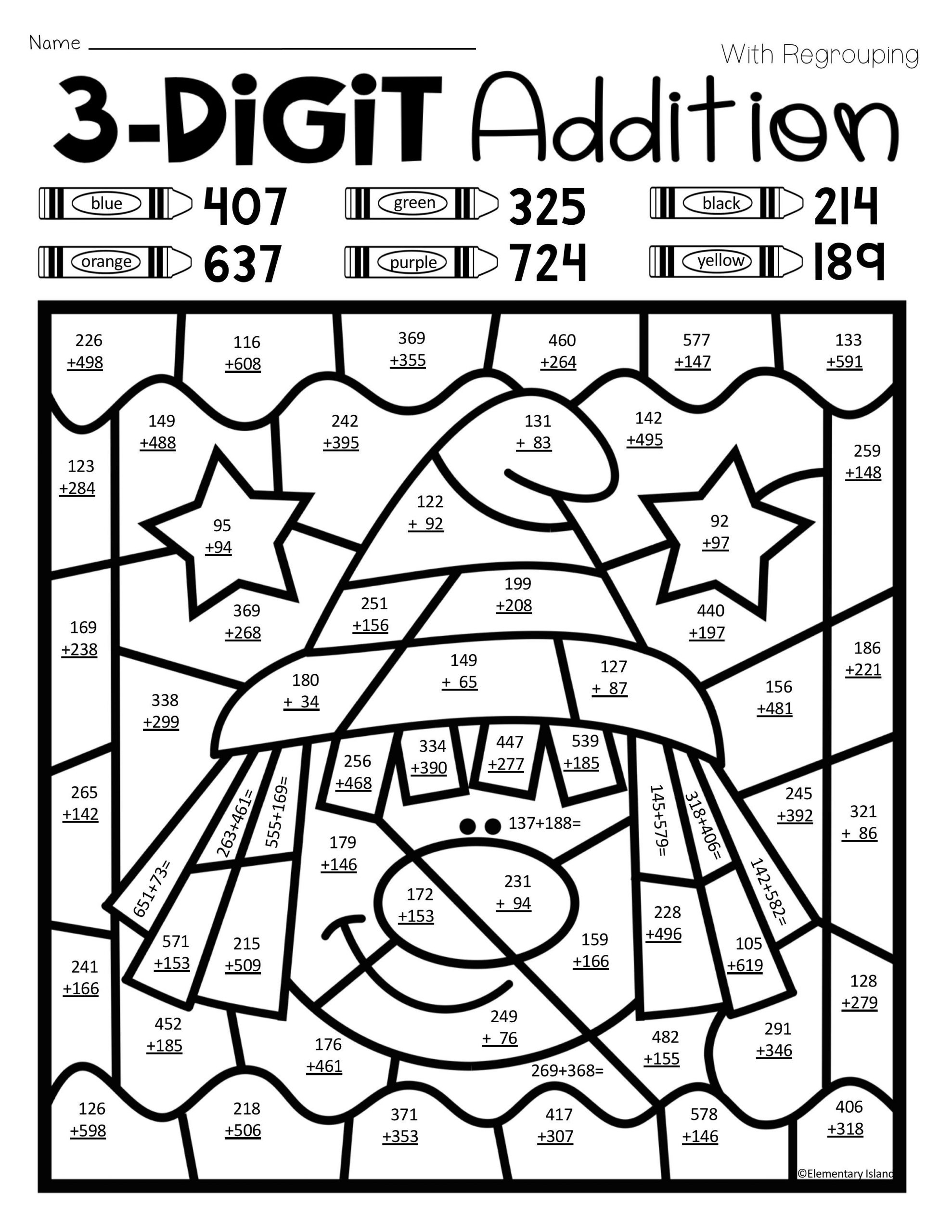 Free Printable Math Color Pages