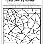 Coloring Pages : Fall Colornumber Addition Math throughout Printable Multiplication Worksheets Color By Number