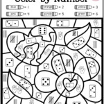 Coloring Pages : Spring Colorcode Math Number Addition Throughout Printable Multiplication Color By Number Sheets
