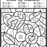 Coloring Pages : Spring Colorcode Math Number Addition throughout Printable Multiplication Color By Number Sheets