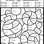 Coloring Pages : Winter Colorcode Math Number Addition with Printable Multiplication 2's