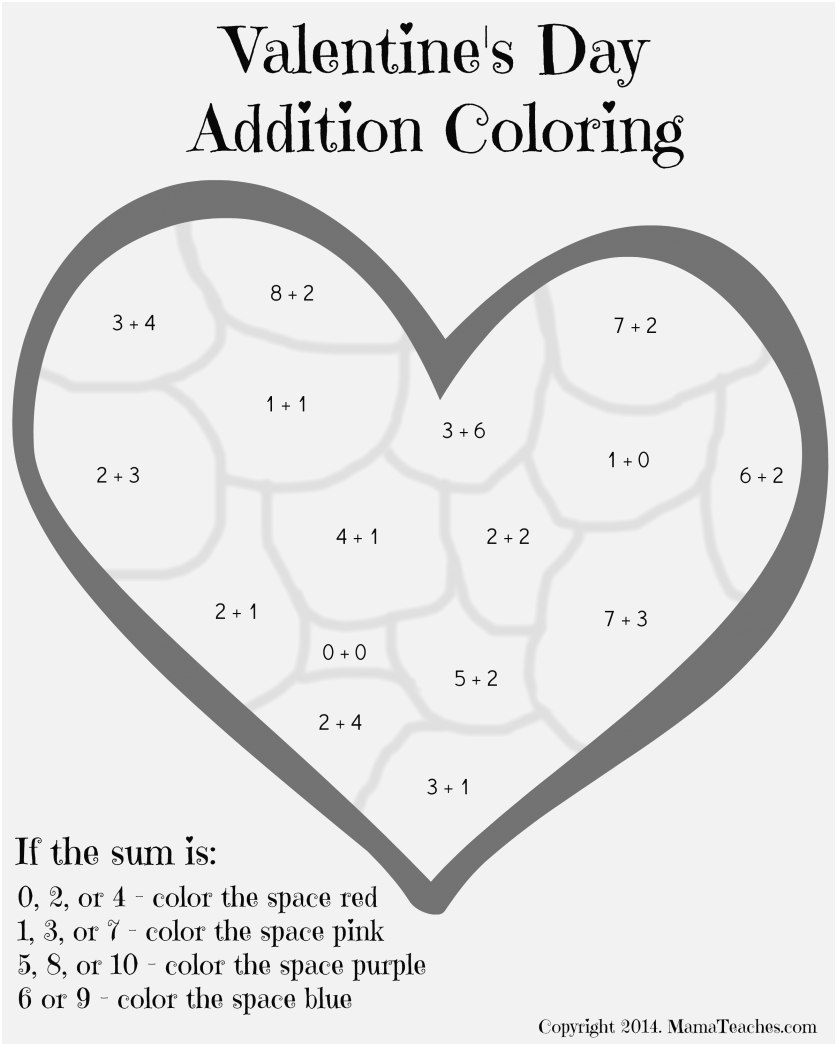 Colornumber Math Worksheets Images Quickly Valentines throughout Multiplication Worksheets Valentines