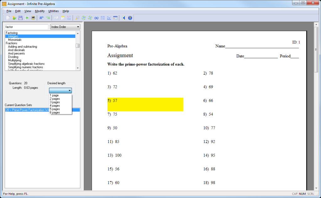 Creating An Assignment With Kuta Software Regarding Multiplication Worksheets Kuta