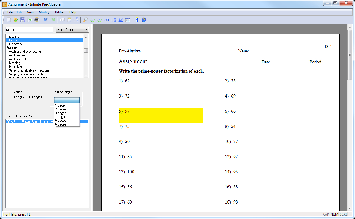 Creating An Assignment With Kuta Software regarding Multiplication Worksheets Kuta