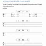 Decimal Division Worksheets inside Worksheets Multiplication Decimals