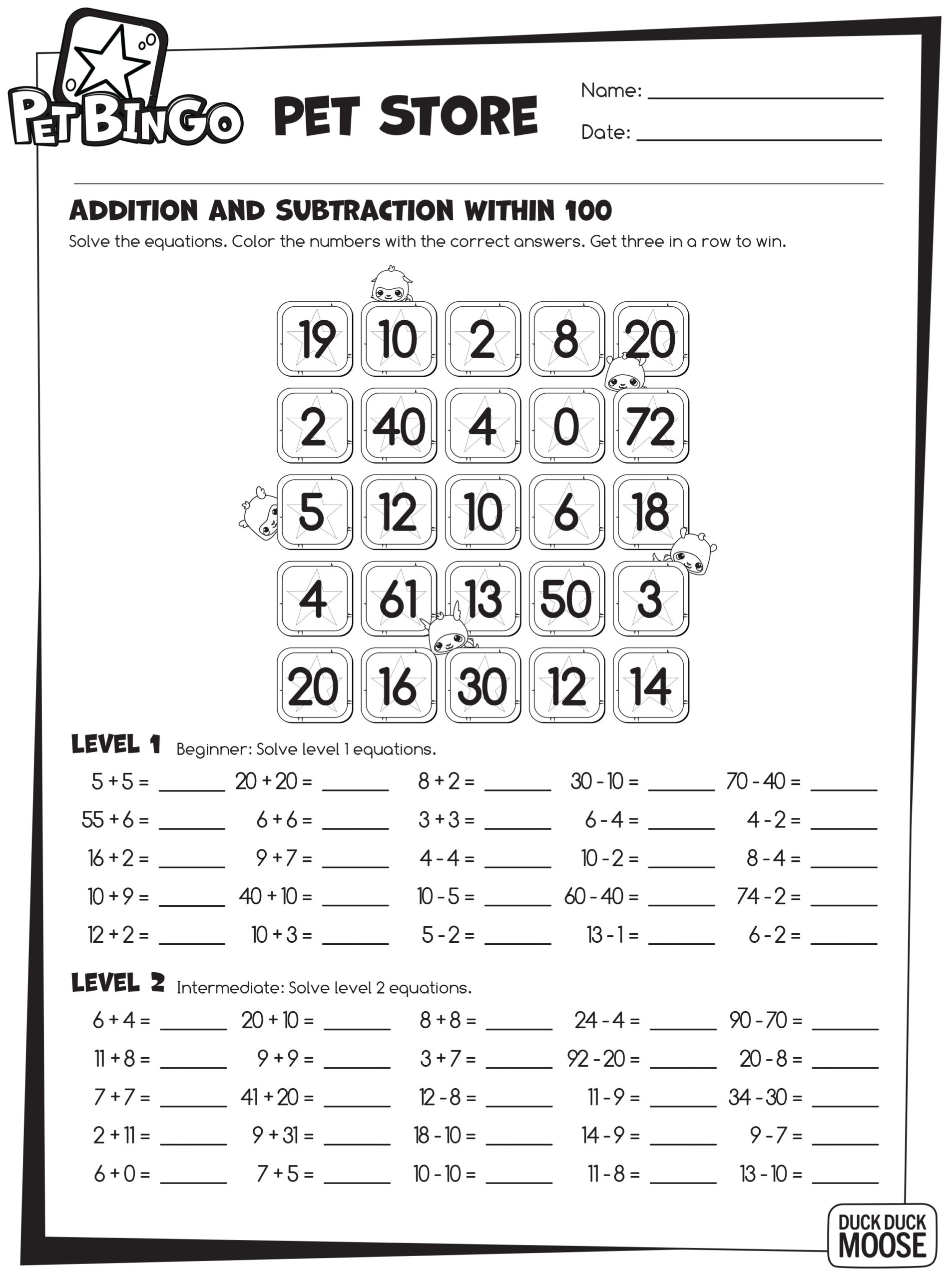 Division Games Worksheets &amp; Free Printable Math Worksheet throughout Printable Multiplication And Division Games