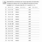 Division Worksheets Grade 3 - Globalexotica inside Printable Multiplication And Division Worksheets For 3Rd Grade