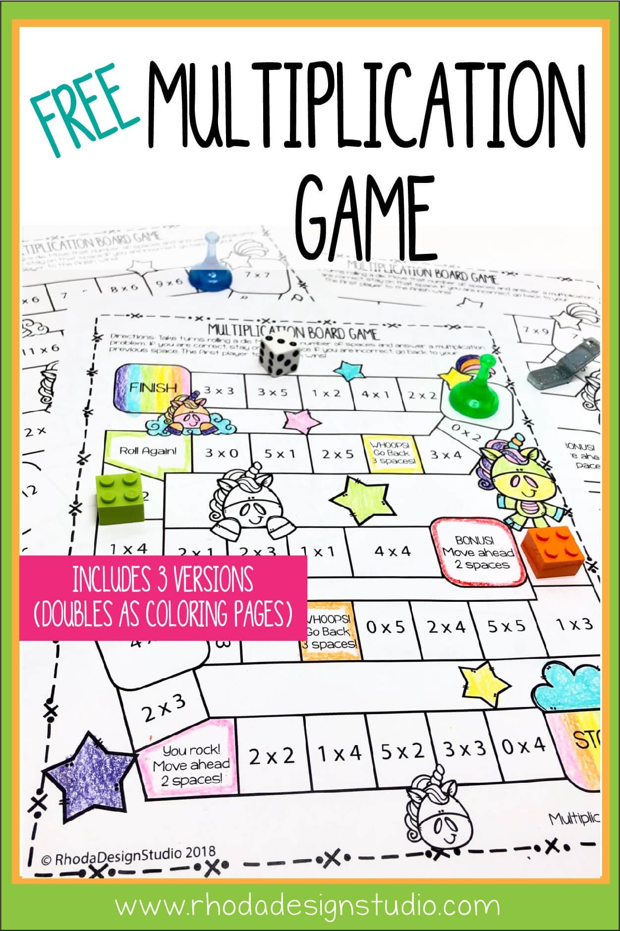 Easy To Use Free Multiplication Game Printables | Rhoda for Printable Multiplication Games Free