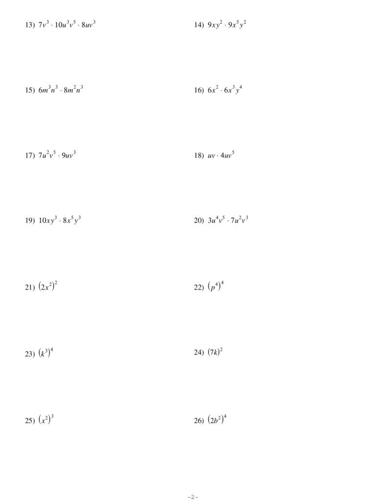 Exponents And Multiplication Kuta Software Llc Pages 1 4 With Multiplication Worksheets Kuta Exponents And Multiplication Kuta Software Llc Pages 1 4 With Multiplication Worksheets Kuta