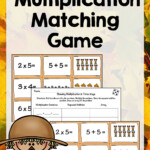 Fall Themed Multiplication Matching Game | Multiplication Within Printable Multiplication Memory Game