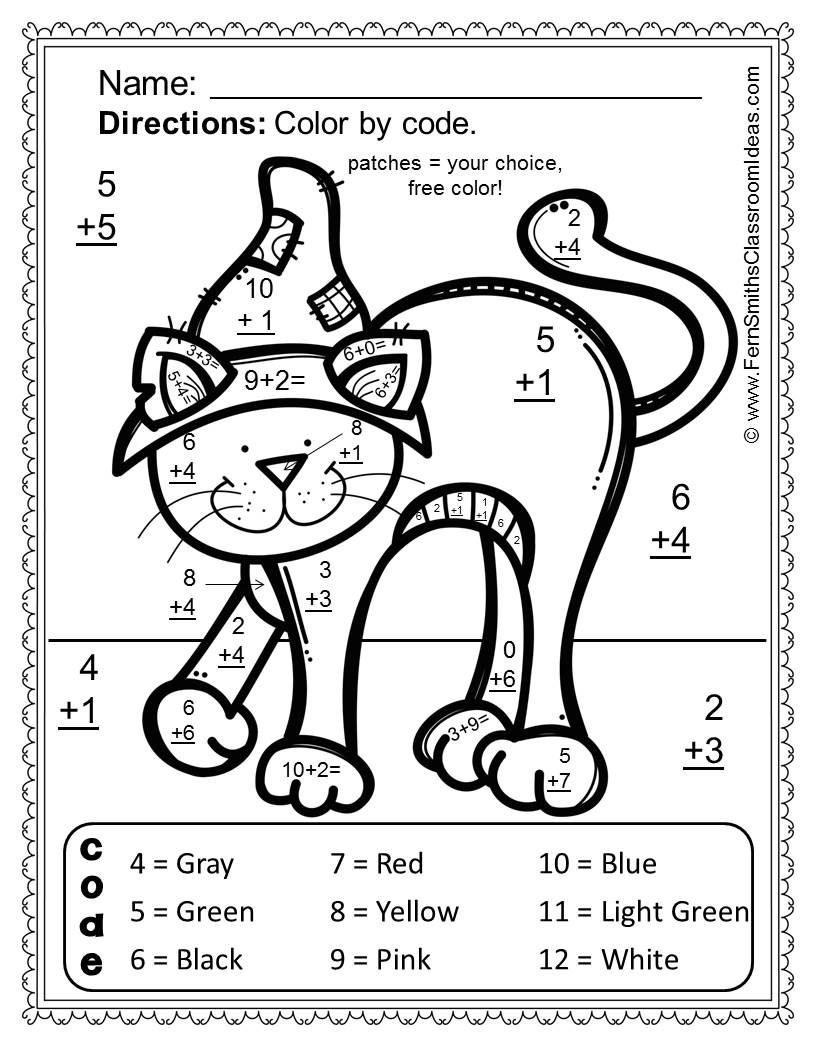 Fern&amp;#039;s Freebie Friday ~ Free Halloween Fun! Basic Addition throughout Printable Halloween Multiplication Worksheets