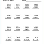 Fifth Grade Math Worksheets | Printable Shelter Pertaining To Multiplication Worksheets 5Th Grade