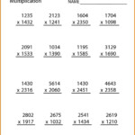 Fifth Grade Math Worksheets | Printable Shelter pertaining to Multiplication Worksheets 5Th Grade