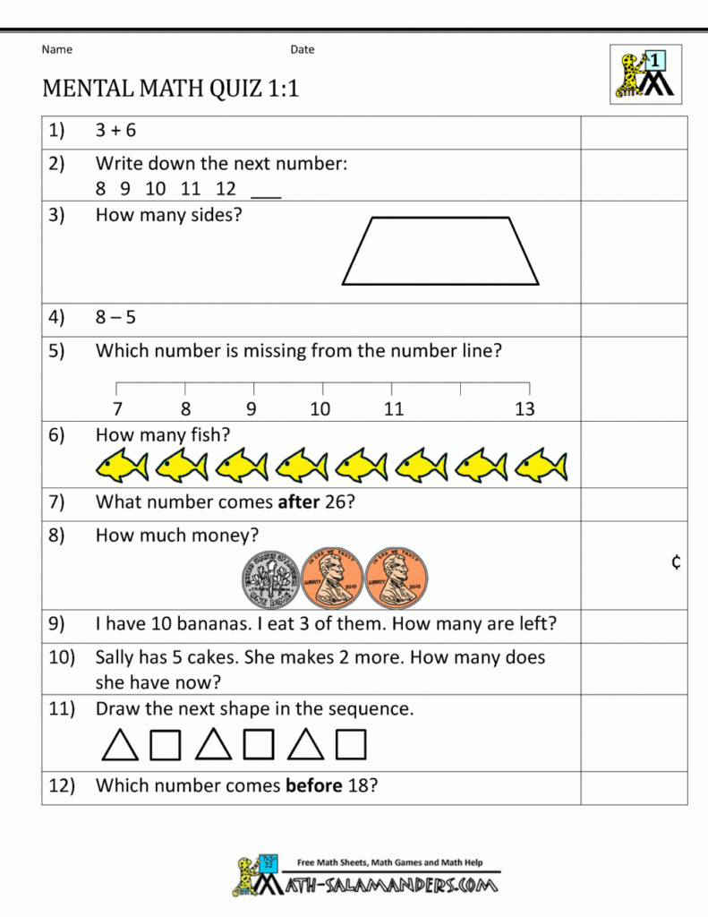 First Grade Mental Math Worksheets With Multiplication Worksheets Level 1 First Grade Mental Math Worksheets With Multiplication Worksheets Level 1